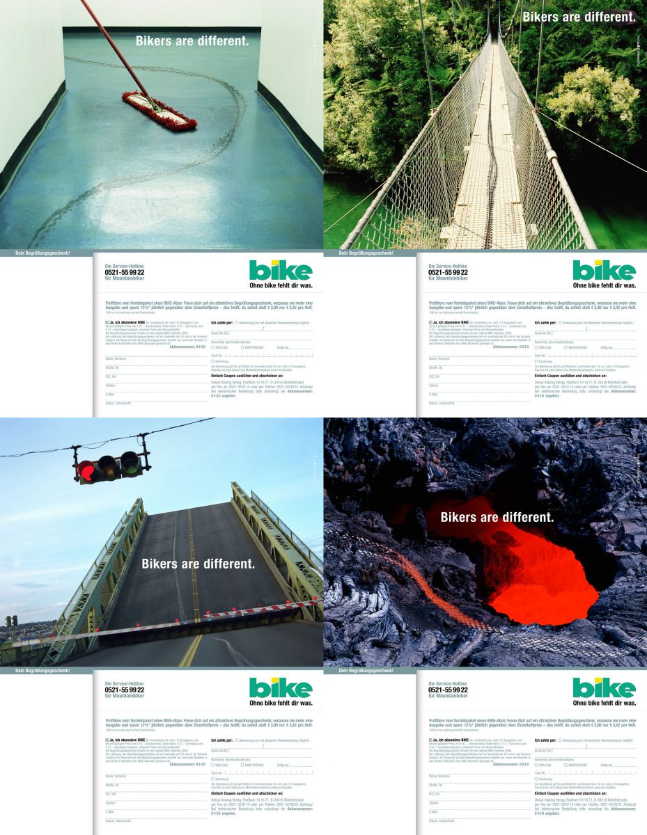Image Editing / Kampagne BIKE Magazin / Studio Haug / Flemming Pfuhl Hamburg