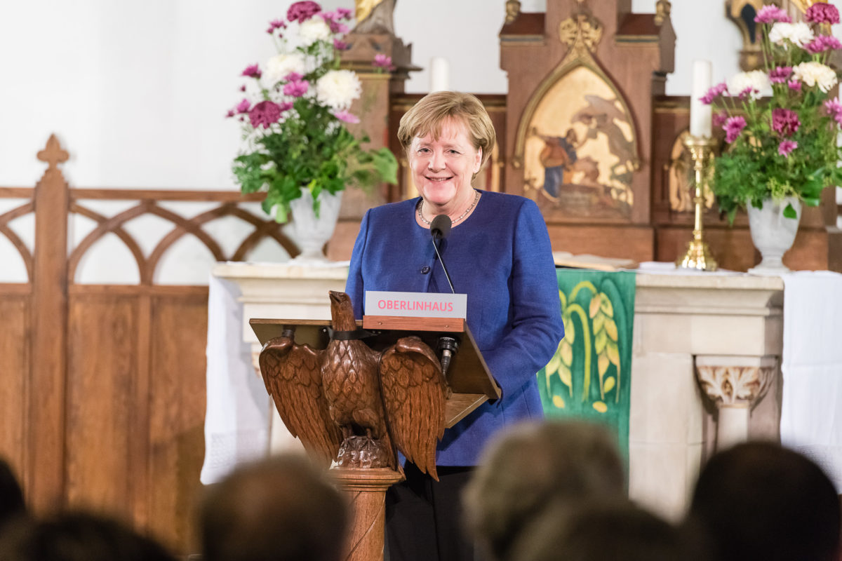 OBERLINHAUS Potsdam, Besuch Angela Merkel